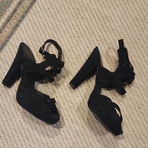 Elegant Black Strappy Heels for Women